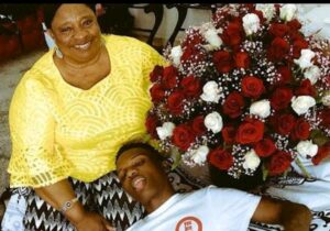 Wizkid and his mother 