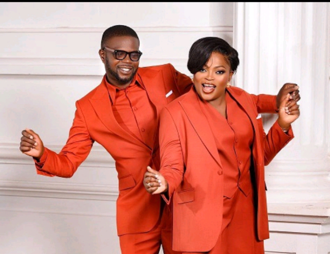 Funke Akindele and JJC Skillz 