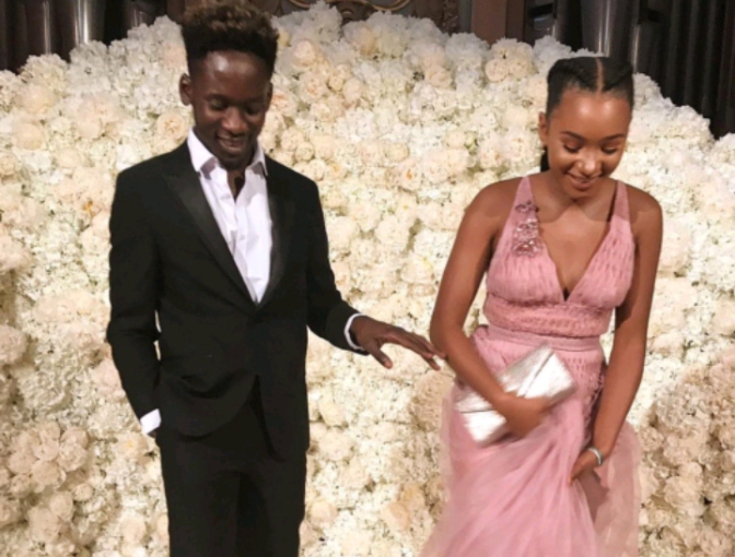 Mr Eazi and Temi Otedola 